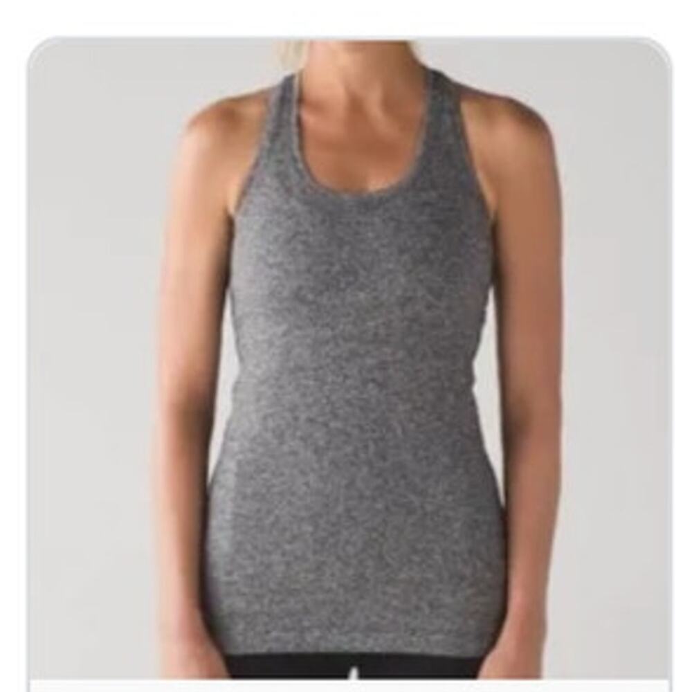 Lululemon Cool Racerback Tank Top Women’s Medium Charcoal Gray Yoga